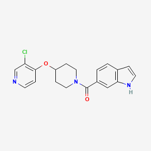 (4-((3-chloropyridin-4-yl)oxy)piperidin-1-yl)(1H-indol-6-yl)methanone