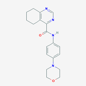 N-(4-Morpholin-4-ylphenyl)-5,6,7,8-tetrahydroquinazoline-4-carboxamide