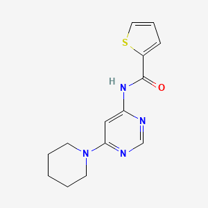 N-(6-(piperidin-1-yl)pyrimidin-4-yl)thiophene-2-carboxamide