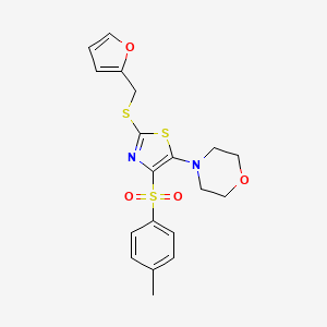 4-(2-((Furan-2-ylmethyl)thio)-4-tosylthiazol-5-yl)morpholine