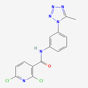 2,6-Dichloro-N-[3-(5-methyltetrazol-1-yl)phenyl]pyridine-3-carboxamide