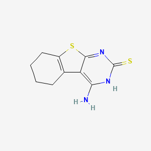 3-Amino-8-thia-4,6-diazatricyclo[7.4.0.0,2,7]trideca-1(9),2,4,6-tetraene-5-thiol