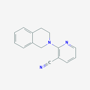 molecular formula C15H13N3 B2721323 2-(3,4-Dihydroisoquinolin-2(1H)-YL)nicotinonitrile CAS No. 945347-37-5
