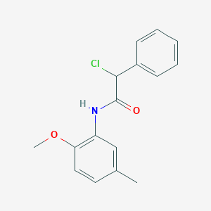 molecular formula C16H16ClNO2 B2721326 2-chloro-N-(2-methoxy-5-methylphenyl)-2-phenylacetamide CAS No. 565165-64-2