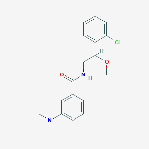 N-[2-(2-chlorophenyl)-2-methoxyethyl]-3-(dimethylamino)benzamide