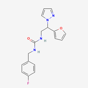 1-(4-fluorobenzyl)-3-(2-(furan-2-yl)-2-(1H-pyrazol-1-yl)ethyl)urea