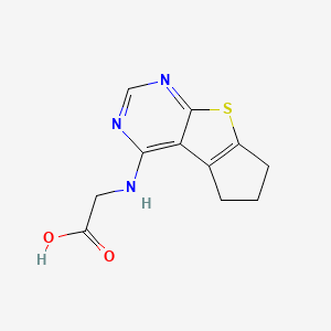 (6,7-Dihydro-5H-cyclopenta[4,5]thieno[2,3-d]-pyrimidin-4-ylamino)-acetic acid