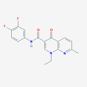 N-(3,4-difluorophenyl)-1-ethyl-7-methyl-4-oxo-1,4-dihydro-1,8-naphthyridine-3-carboxamide