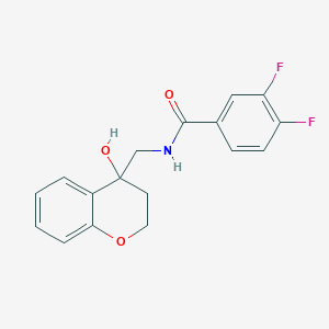 3,4-difluoro-N-((4-hydroxychroman-4-yl)methyl)benzamide