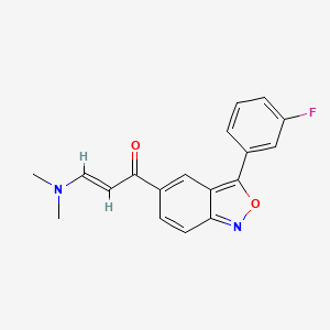 (E)-3-(dimethylamino)-1-[3-(3-fluorophenyl)-2,1-benzisoxazol-5-yl]-2-propen-1-one