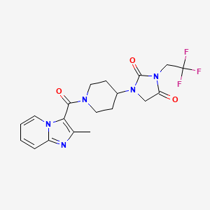 1-(1-{2-Methylimidazo[1,2-a]pyridine-3-carbonyl}piperidin-4-yl)-3-(2,2,2-trifluoroethyl)imidazolidine-2,4-dione