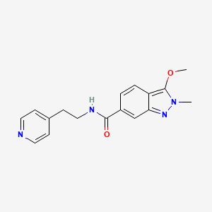 3-methoxy-2-methyl-N-(2-(pyridin-4-yl)ethyl)-2H-indazole-6-carboxamide