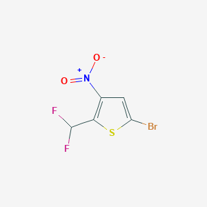 5-Bromo-2-(difluoromethyl)-3-nitrothiophene