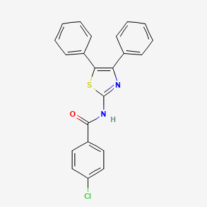 4-chloro-N-(4,5-diphenyl-1,3-thiazol-2-yl)benzamide