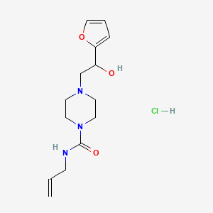N-allyl-4-(2-(furan-2-yl)-2-hydroxyethyl)piperazine-1-carboxamide hydrochloride