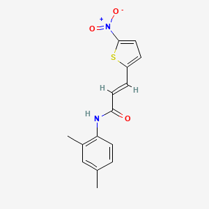 molecular formula C15H14N2O3S B2721446 (E)-N-(2,4-二甲基苯基)-3-(5-硝基噻吩-2-基)丙烯酰胺 CAS No. 1164460-45-0