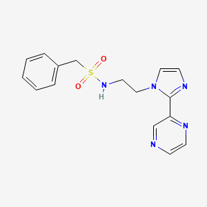1-phenyl-N-(2-(2-(pyrazin-2-yl)-1H-imidazol-1-yl)ethyl)methanesulfonamide