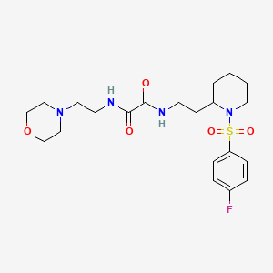 N1-(2-(1-((4-fluorophenyl)sulfonyl)piperidin-2-yl)ethyl)-N2-(2-morpholinoethyl)oxalamide