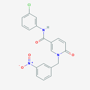 N-(3-chlorophenyl)-1-(3-nitrobenzyl)-6-oxo-1,6-dihydropyridine-3-carboxamide