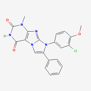 8-(3-chloro-4-methoxyphenyl)-1-methyl-7-phenyl-1H-imidazo[2,1-f]purine-2,4(3H,8H)-dione