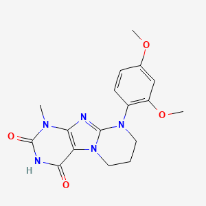 9-(2,4-dimethoxyphenyl)-1-methyl-7,8-dihydro-6H-purino[7,8-a]pyrimidine-2,4-dione