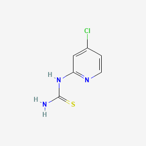 molecular formula C6H6ClN3S B2721545 1-(4-Chloropyridin-2-yl)thiourea CAS No. 1824186-34-6