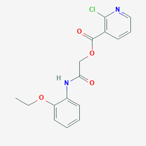 molecular formula C16H15ClN2O4 B2721566 [(2-Ethoxyphenyl)carbamoyl]methyl 2-chloropyridine-3-carboxylate CAS No. 389811-30-7