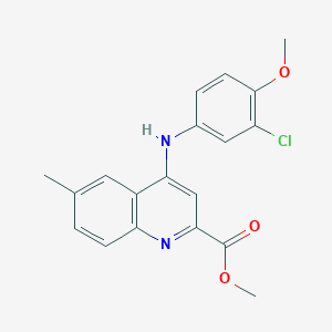 molecular formula C19H17ClN2O3 B2721575 N-[2-[(4-methylphenyl)acetyl]-3-(piperidin-1-ylcarbonyl)-1,2,3,4-tetrahydroisoquinolin-7-yl]propanamide CAS No. 1207014-69-4