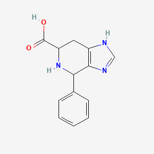 molecular formula C13H13N3O2 B2721586 4-Phenyl-4,5,6,7-tetrahydro-3H-imidazo[4,5-c]pyridine-6-carboxylic acid CAS No. 178456-18-3