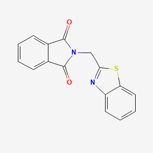 molecular formula C16H10N2O2S B2721617 2-(Benzo[d]thiazol-2-ylmethyl)isoindoline-1,3-dione CAS No. 202992-18-5