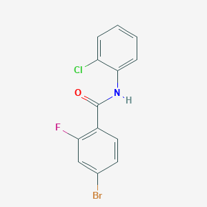 molecular formula C13H8BrClFNO B2721631 4-bromo-N-(2-chlorophenyl)-2-fluorobenzamide CAS No. 391223-12-4