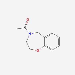 molecular formula C11H13NO2 B2721634 1-(2,3,4,5-四氢-1,4-苯并噁唑-4-基)乙酮 CAS No. 153038-36-9