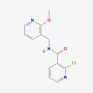B2721648 2-chloro-N-[(2-methoxypyridin-3-yl)methyl]pyridine-3-carboxamide CAS No. 1111472-40-2