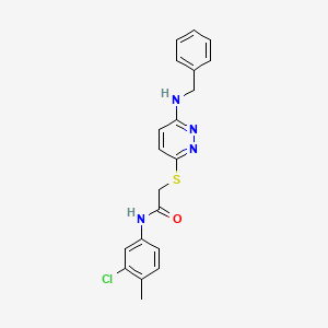 B2721658 2-((6-(benzylamino)pyridazin-3-yl)thio)-N-(3-chloro-4-methylphenyl)acetamide CAS No. 1359222-36-8