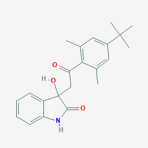 molecular formula C22H25NO3 B272167 3-[2-(4-tert-butyl-2,6-dimethylphenyl)-2-oxoethyl]-3-hydroxy-1,3-dihydro-2H-indol-2-one 