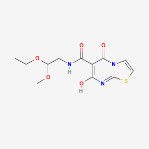 molecular formula C13H17N3O5S B2721675 N-(2,2-二乙氧基乙基)-7-羟基-5-氧代-5H-噻唑并[3,2-a]嘧啶-6-甲酰胺 CAS No. 898431-55-5