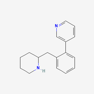 molecular formula C17H20N2 B2721680 3-[2-(哌啶-2-基甲基)苯基]吡啶 CAS No. 2241128-98-1