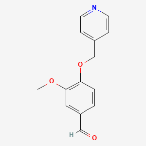 B2721682 3-Methoxy-4-(pyridin-4-ylmethoxy)benzaldehyde CAS No. 309936-77-4
