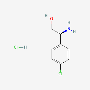 molecular formula C8H11Cl2NO B2721711 (s)-2-Amino-2-(4-chlorophenyl)ethanol hydrochloride CAS No. 1147883-41-7