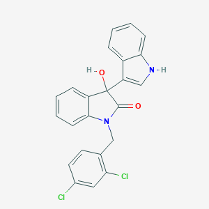 molecular formula C23H16Cl2N2O2 B272172 1'-(2,4-dichlorobenzyl)-3'-hydroxy-1',3'-dihydro-1H,2'H-3,3'-biindol-2'-one 
