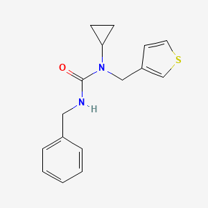 B2721727 3-Benzyl-1-cyclopropyl-1-(thiophen-3-ylmethyl)urea CAS No. 1234973-20-6
