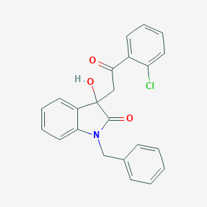 1-benzyl-3-[2-(2-chlorophenyl)-2-oxoethyl]-3-hydroxy-1,3-dihydro-2H-indol-2-one