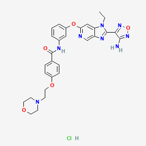 molecular formula C29H31ClN8O5 B2721748 GSK269962 hydrochloride CAS No. 2095432-71-4; 850664-21-0