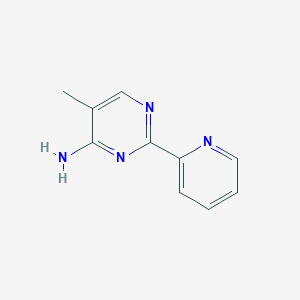 molecular formula C10H10N4 B2721756 5-Methyl-2-(pyridin-2-yl)pyrimidin-4-amine CAS No. 1702169-08-1