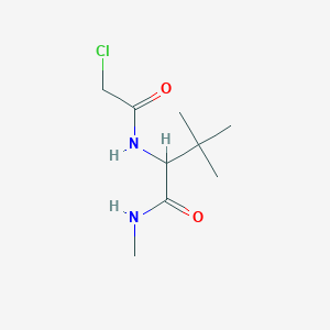 molecular formula C9H17ClN2O2 B2721758 2-[(2-chloroacetyl)amino]-N,3,3-trimethylbutanamide CAS No. 318949-35-8