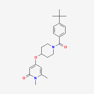 4-((1-(4-(tert-butyl)benzoyl)piperidin-4-yl)oxy)-1,6-dimethylpyridin-2(1H)-one