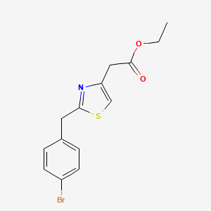molecular formula C14H14BrNO2S B2721768 Ethyl 2-(2-(4-bromobenzyl)thiazol-4-yl)acetate CAS No. 344255-80-7