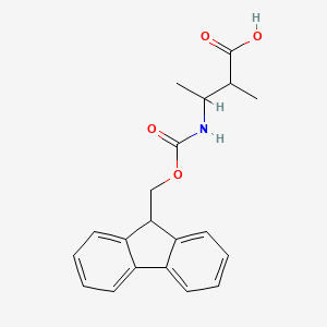 molecular formula C20H21NO4 B2721774 3-([(9H-Fluoren-9-ylmethoxy)carbonyl]amino)-2-methylbutanoic acid CAS No. 1564461-67-1