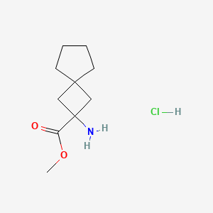 molecular formula C10H18ClNO2 B2721782 甲基2-氨基螺[3.4]辛烷-2-羧酸酯盐酸盐 CAS No. 2411227-03-5