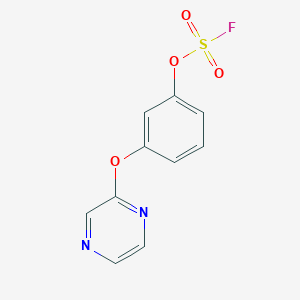 molecular formula C10H7FN2O4S B2721783 2-(3-Fluorosulfonyloxyphenoxy)pyrazine CAS No. 2411295-97-9